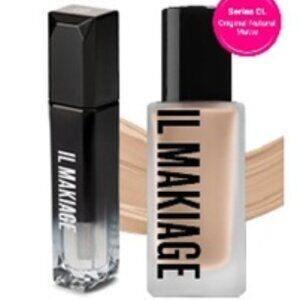 IL MAKIAGE DUO - FLAWLESS FOUNDATION #20 & LIP SERVICE -  PETTY CRIMES (CLEAR)